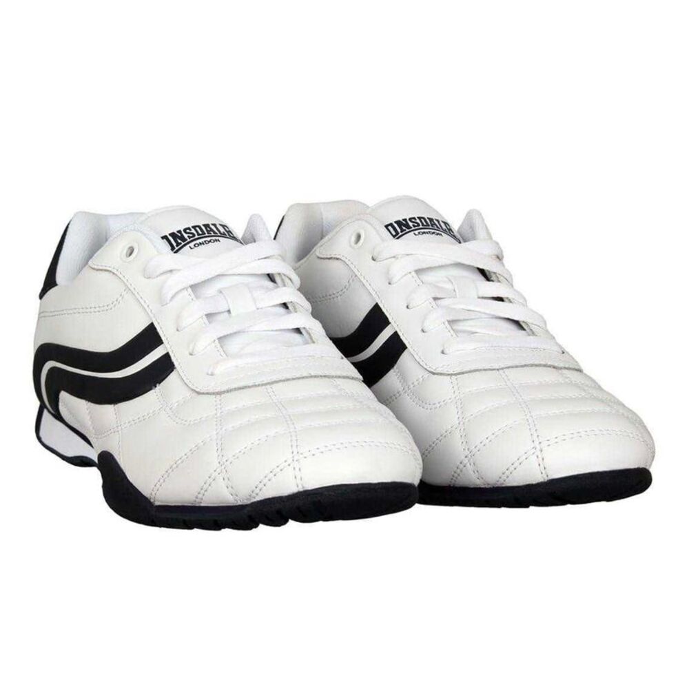 Lonsdale Mens Camden Sneakers / White/Navy